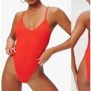 GOOD AMERICAN Always Fits One-Piece Swimsuit/ bright poppy 002
